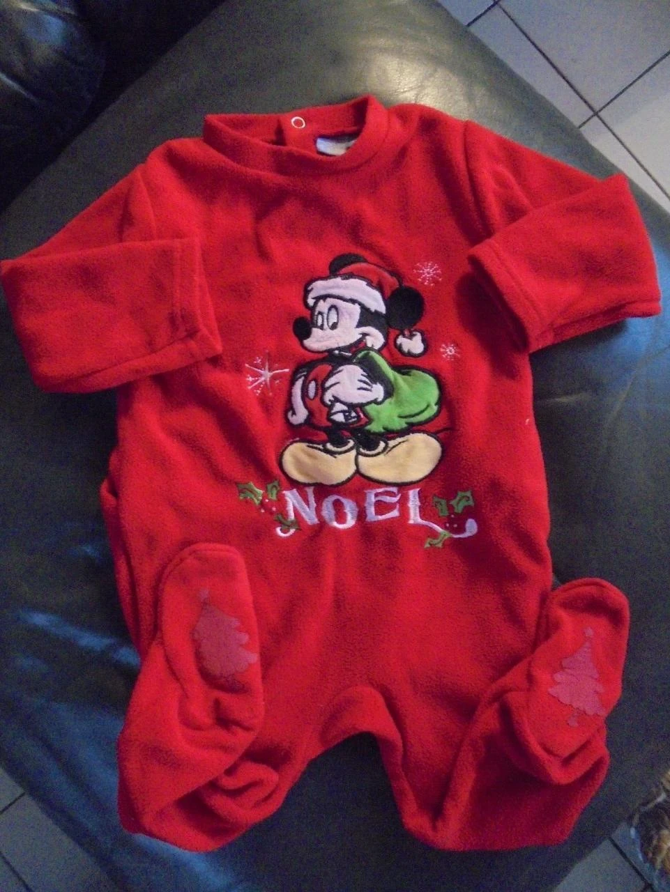 Pyjama De Noël Disney Mickey Noël Taille 12 Mois Idée Cadeau